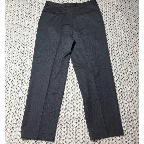Zanella Bennet Men Gray Pure Virgin Wool Dress Pants Made in Italy Slacks 35x30 - Picture 4 of 11